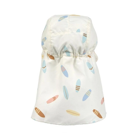 Lassig Czapka z filtrem UV80 z daszkiem i osłoną karku Splash & Fun Deski surfingowe sea salt, rozm. 46/49