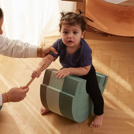 Zabawka wspierająca sensorykę i motorykę Słoń bObles M Green haze
