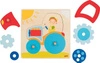Układanka dla dzieci Traktor Sunny 57702-Goki, puzzle drewniane