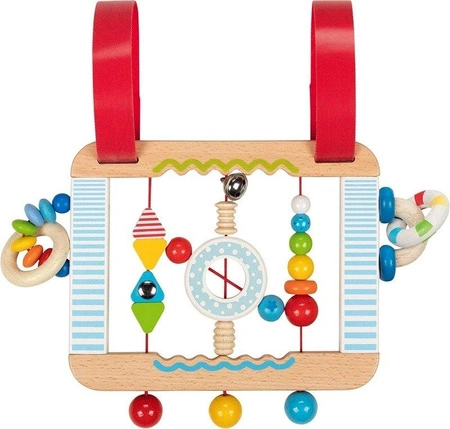 Tablica aktywności dla niemowląt Tęczowy zegar 741590- Heimess, zabawki drewniane