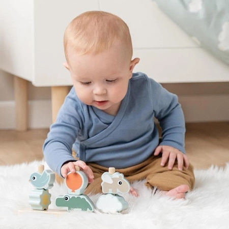 Done by Deer Drewniana Układanka Happy Clouds