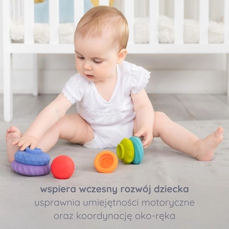 Ubbi Piramidka dla Dzieci i Gryzak 2w1