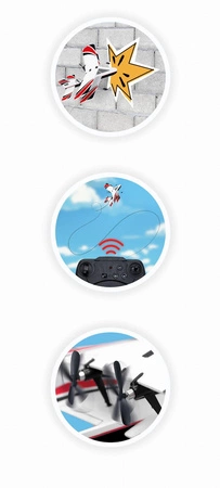 Samolot dwupłatowiec zdalnie sterowany 37294