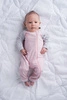 Juddlies Organic Raglan Pajacyk Pink NB