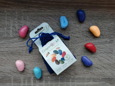 Kredki Crayon Rocks w aksamitnym woreczku - 8 kolorów