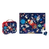 Puzzle w walizce Rakieta kosmiczna 54 elementy 5+, Made in France, Janod