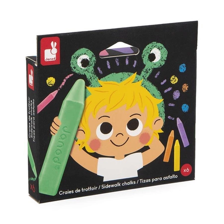 Janod Kreda chodnikowa 6 kolorów 3+