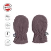 Lodger Polarowe rękawiczki niemowlęce wrzosowe Fleece 0-12 m