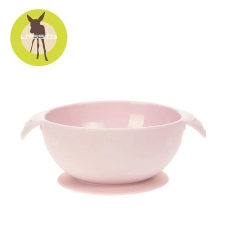 Lassig Miseczka silikonowa z przyssawką Little Chums Mysz różowa