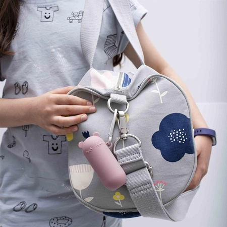 Silikonowa słomka w etui We Might Be Tiny - Blue Dusk