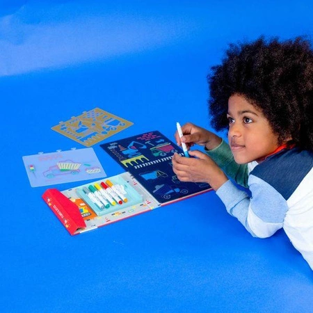 Na Budowie Szkicownik z Kredowymi Pisakami