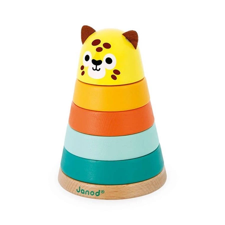 Piramida drewniana Jaguar Tropik 12m+, Janod