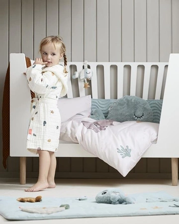 Done by Deer Sea Pościel Niemowlęca GOTS Blue 100x140/40x60 cm