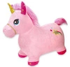 Różowy jednorożec do skakania - z pokrowcem i pompką