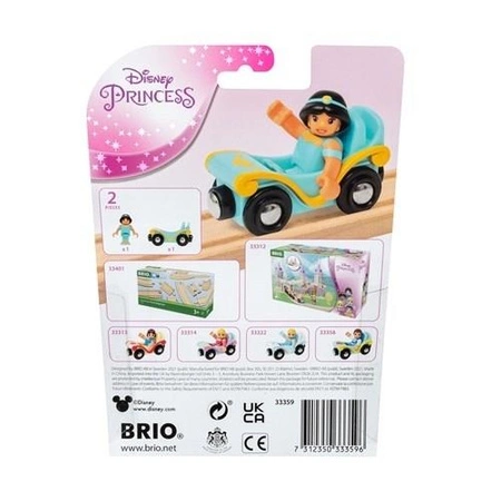 BRIO Disney Princess Królewna Jasmine z Wagonikiem