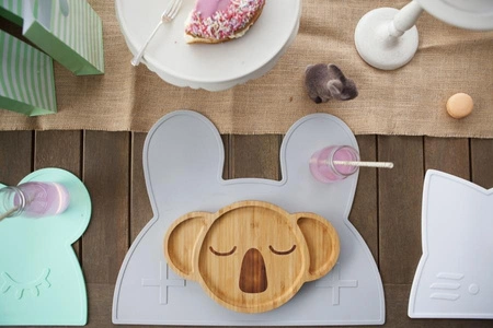 Silikonowa podkładka Króliczek We Might Be Tiny - Charcoal