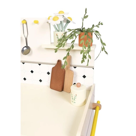 Janod Duża drewniana kuchnia z 19 akcesoriami Shiny Grandma 3+