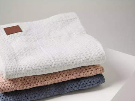 Elodie Details - Kocyk tkany - Powder Pink