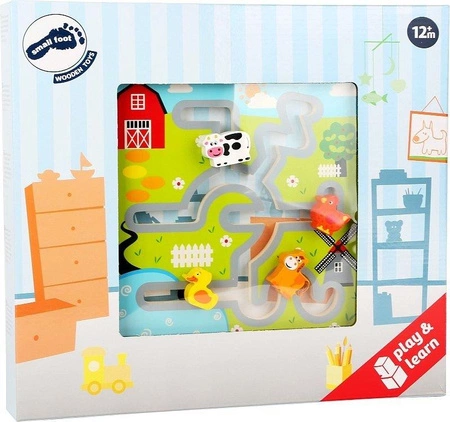 Układanka drewniana Gospodarstwo na wsi, 10589- Small foot, puzzle do układania
