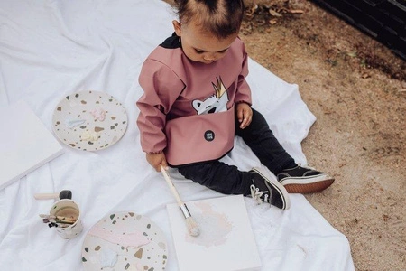 Baby Livia Śliniak z rękawkami Rust Miś 303-7