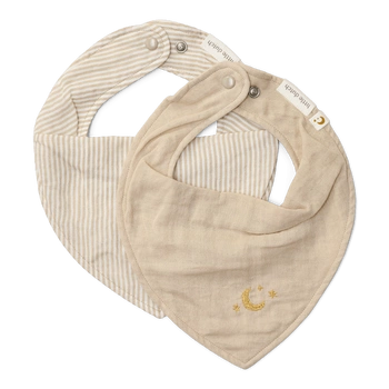 Little Dutch Apaszko-bandanka muślinowa - zestaw 2 szt. Blueberry Leaves & Sage