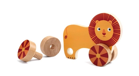 Drewniane wkrętki zwierzątka DJ01684