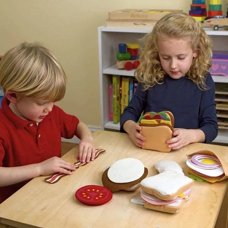 Filcowy zestaw kanapkowy 13954-Melissa & Doug, zabawa w gotowanie