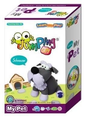 Jumping Clay | Zestaw kreatywny piesek - Sznaucer