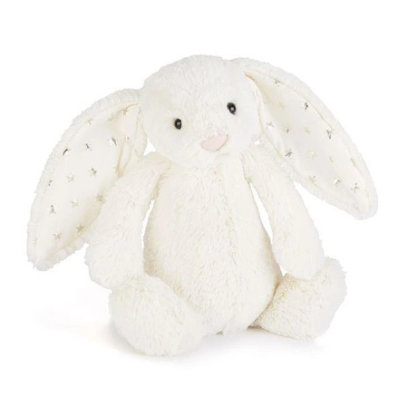 JellyCat - Króliczek Gwiazdkowe Uszy Biały 31 cm