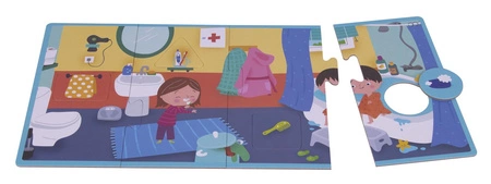 Puzzle 4 układanki Apli Kids - W domu 3+