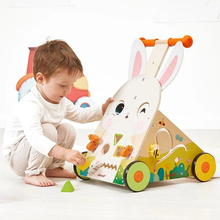 Janod Wielofunkcyjny pchacz edukacyjny Farma 12 m+