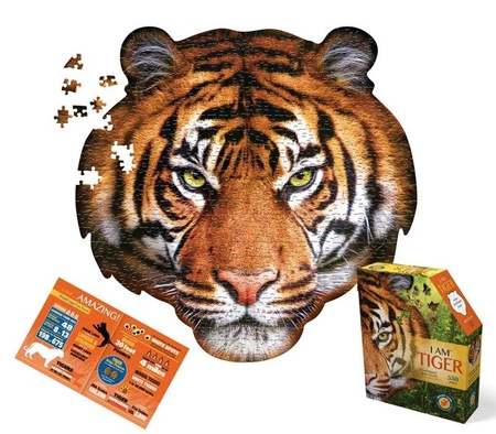 MADD CAPP, Puzzle konturowe I AM - Tygrys 550 elem.