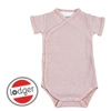 Lodger Body kopertowe niemowlęce krótki rękaw bawełniane jasny róż Ciumbelle Tan r. 62