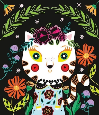 Zestaw kreatywny Do zdrapywania Koty 5+, Janod