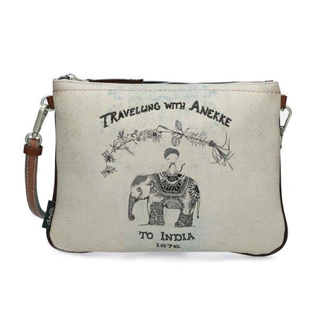 Torebka crossbody na ramię, płaska, seria India | Anekke®