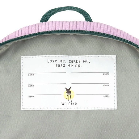 Lassig Plecak mini sztruks Little Gang Rainbow lilac