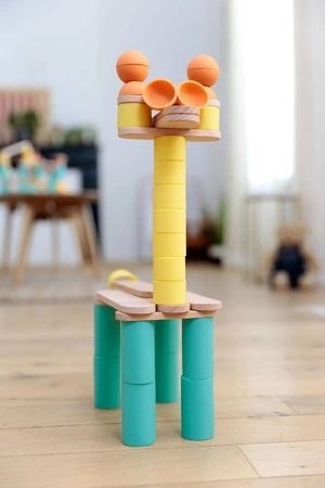 OPPI Kreatywny zestaw konstrukcyjny Stix 108 elementów 2+