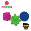 Rubbabu Zestaw 3 małych sensorycznych piłek