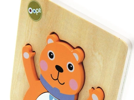 Oops Układanka Puzzle 3D Miś 12m+