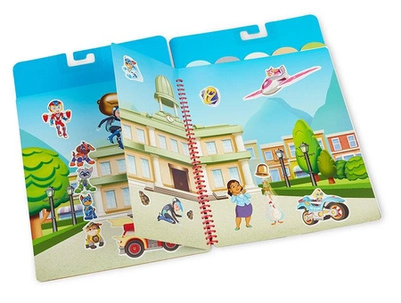 Naklejki wielorazowe Psi Patrol Restickable Stickers Flip-Flap Pad – Adventure Bay Melissa & Doug 33254