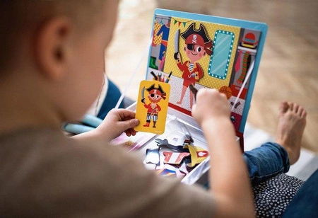 Magnetyczna układanka Kostiumy Chłopiec Magnetibook, Janod