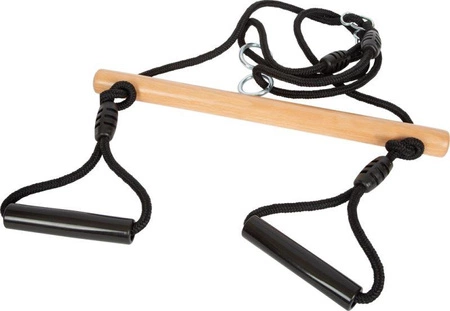 Huśtawka trapez i obręcze gimnastyczne koła Black Line 12409 Small Foot zabawy w plenerze