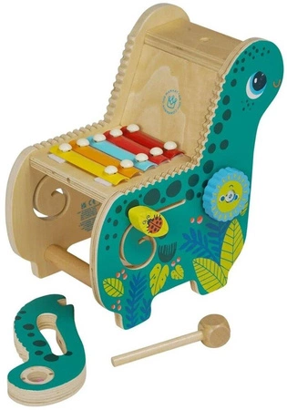 Drewniana zabawka muzyczna dla dzieci dinozaur Diego Manhattan Toy 162650