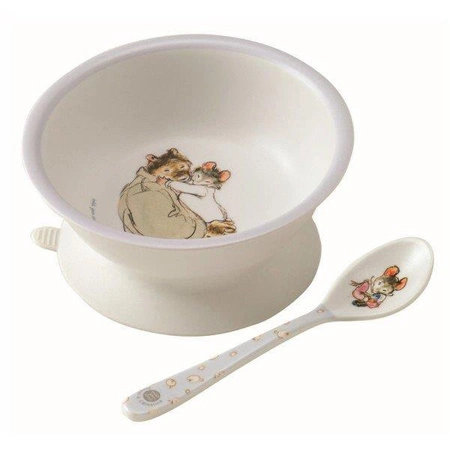 Miseczka dla dzieci z przyssawką i łyżką, Ernest i Celestyna | Petit Jour Paris®