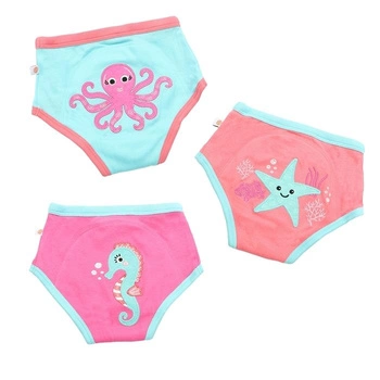 Zoocchini Majtki Treningowe Dziewczęce Ocean Gals 2-3 Lata 3 szt.