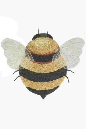 Dywna bawełniany Bee do prania w pralce, Planet Bee, Lorena Canals