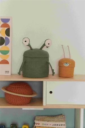 Kosz dekoracyjny Alien Zog, "Mom, I want to be an astronaut" Lorena Canals
