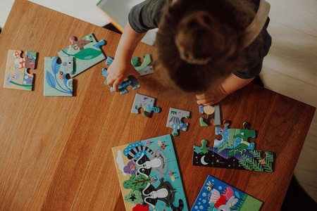 Mudpuppy Puzzle progresywne „Uważność” 4, 6, 9 i 12 elementów 2+