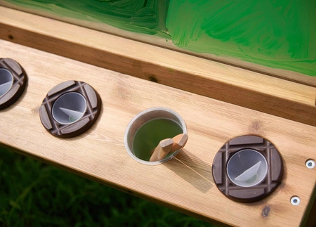 MASTERKIDZ Przezroczysta Akrylowa Tablica Malarska + Kubeczki