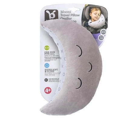 Benbat Poduszka podróżna na pasy Mooni Gray